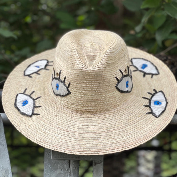 Eyes On Me Embroidered Palm Hat - Bootsologie