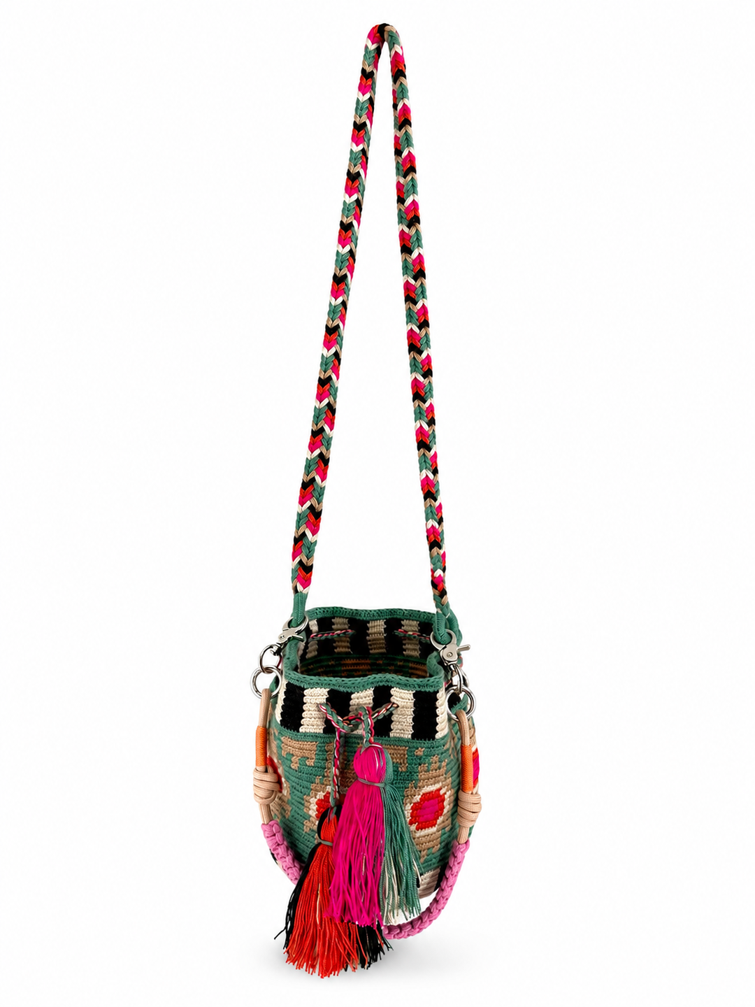Wayuu Crossbody Bag – Handmade Two Strap Mochila (Copy)