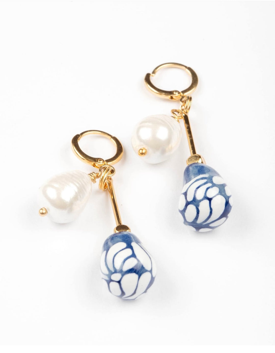 Hand Painted Talavera Earrings | Handmade Mexican Ceramic Statement Earrings