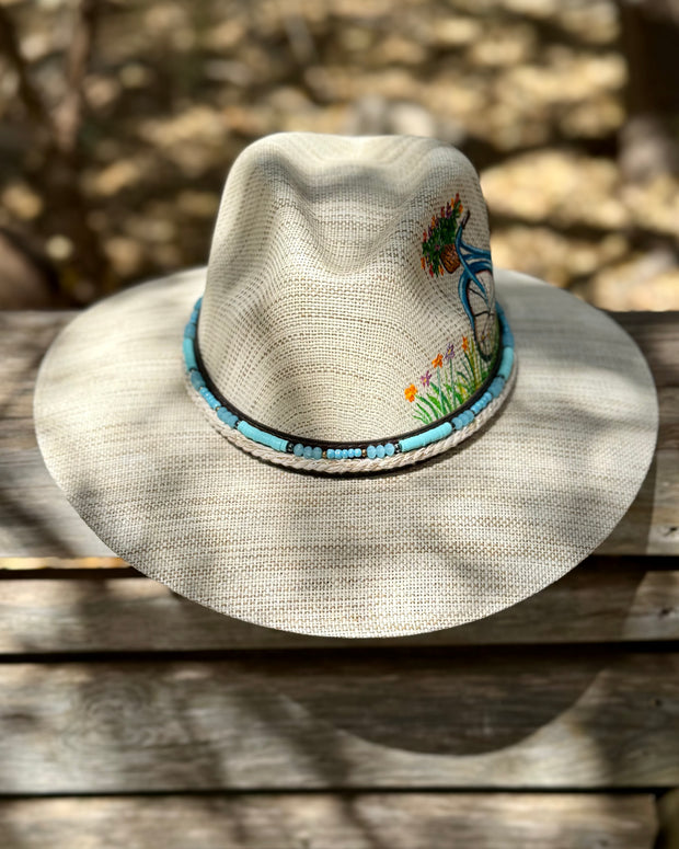 Bicycle Hand Painted Hat