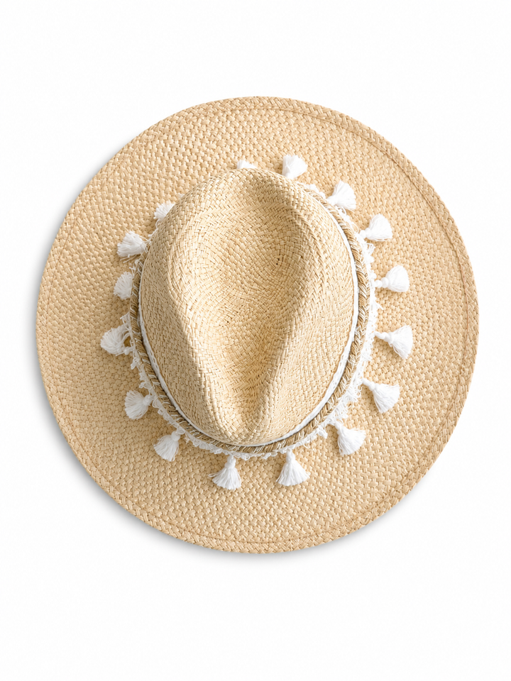 Colombian White Straw Hat – Handwoven Artisan Hat