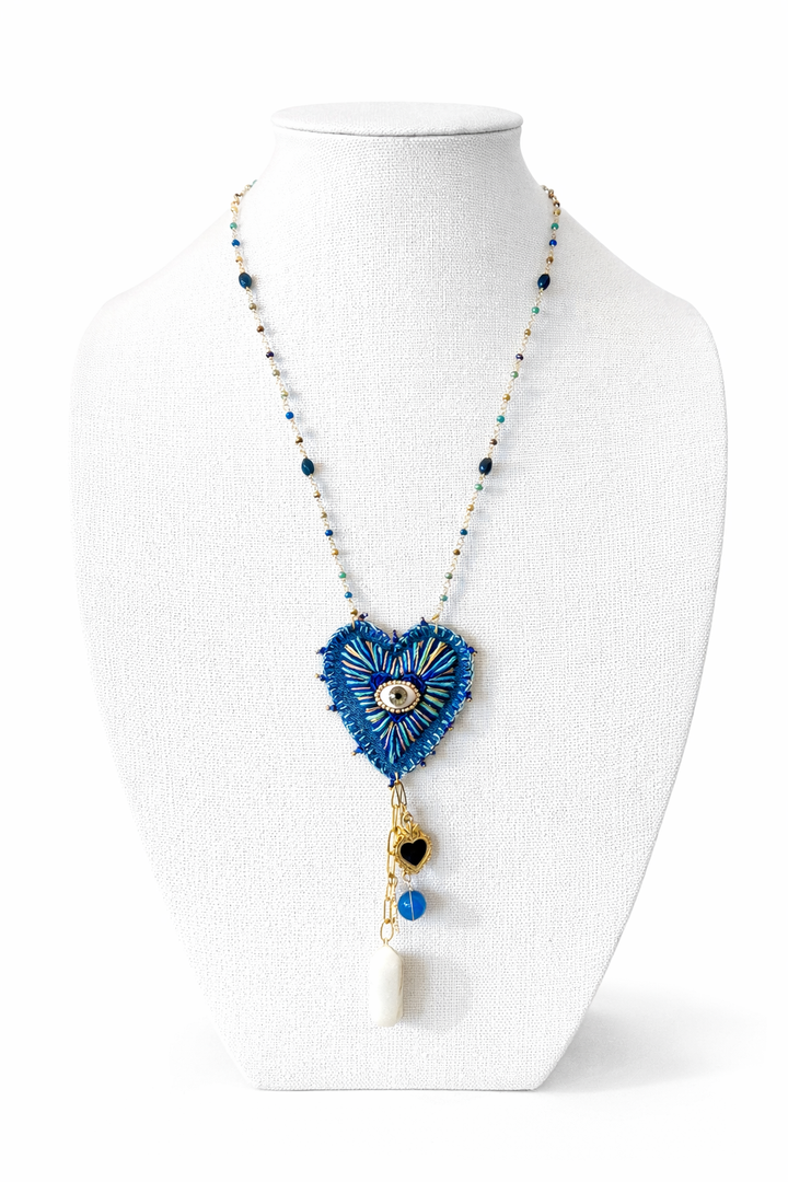 Sacred Heart Necklace Set Sagrado Corazón Jewelry