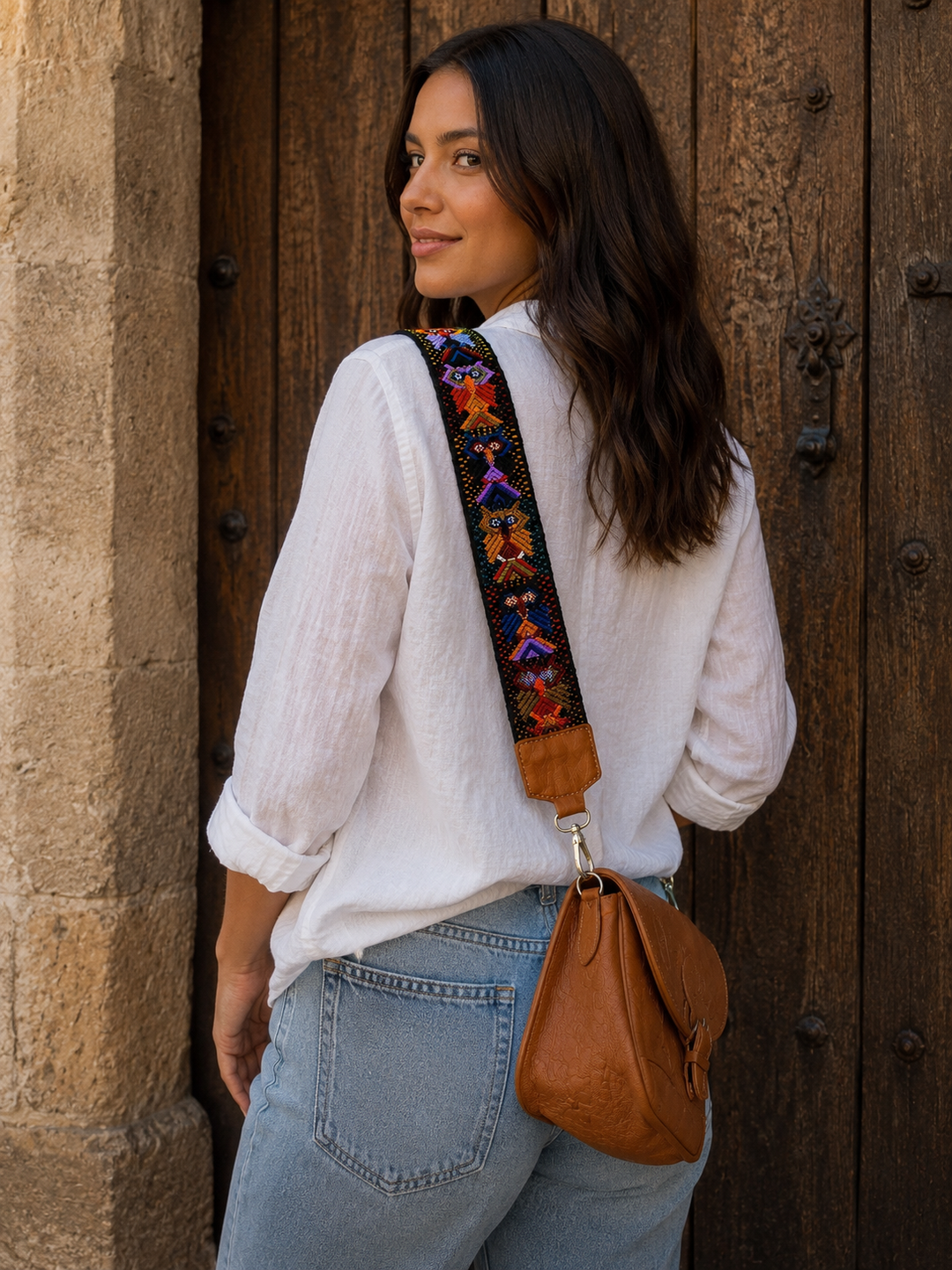 Guatemalan Huipil Embroidered Bag Strap