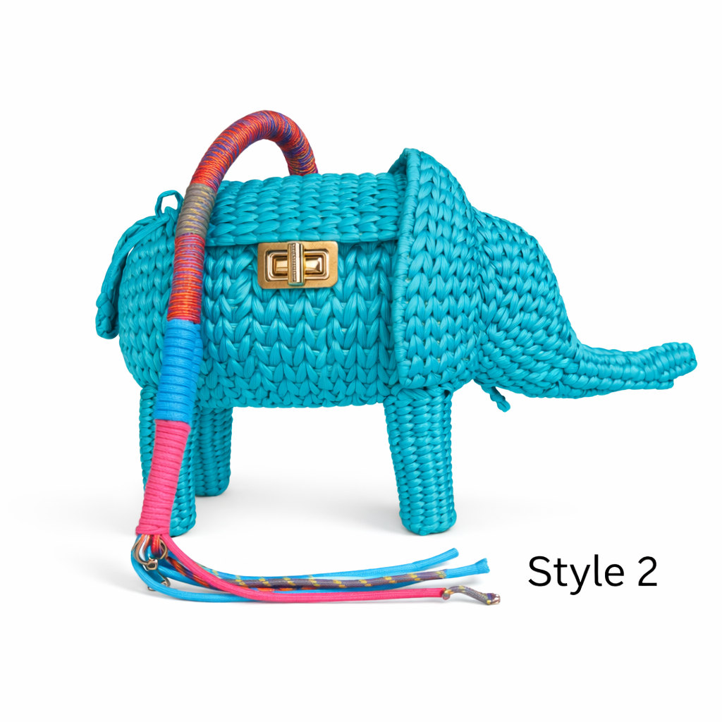 Unique Blue Elephant  Bag