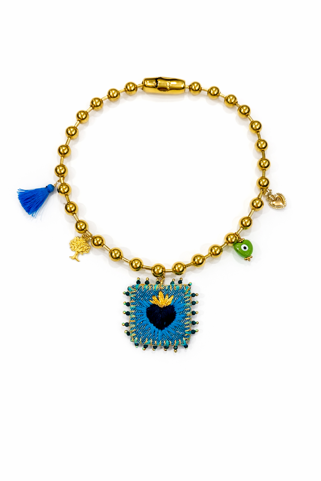 Sacred Heart Necklace Set Sagrado Corazón Jewelry
