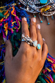 Aloja Fish Silver Ring