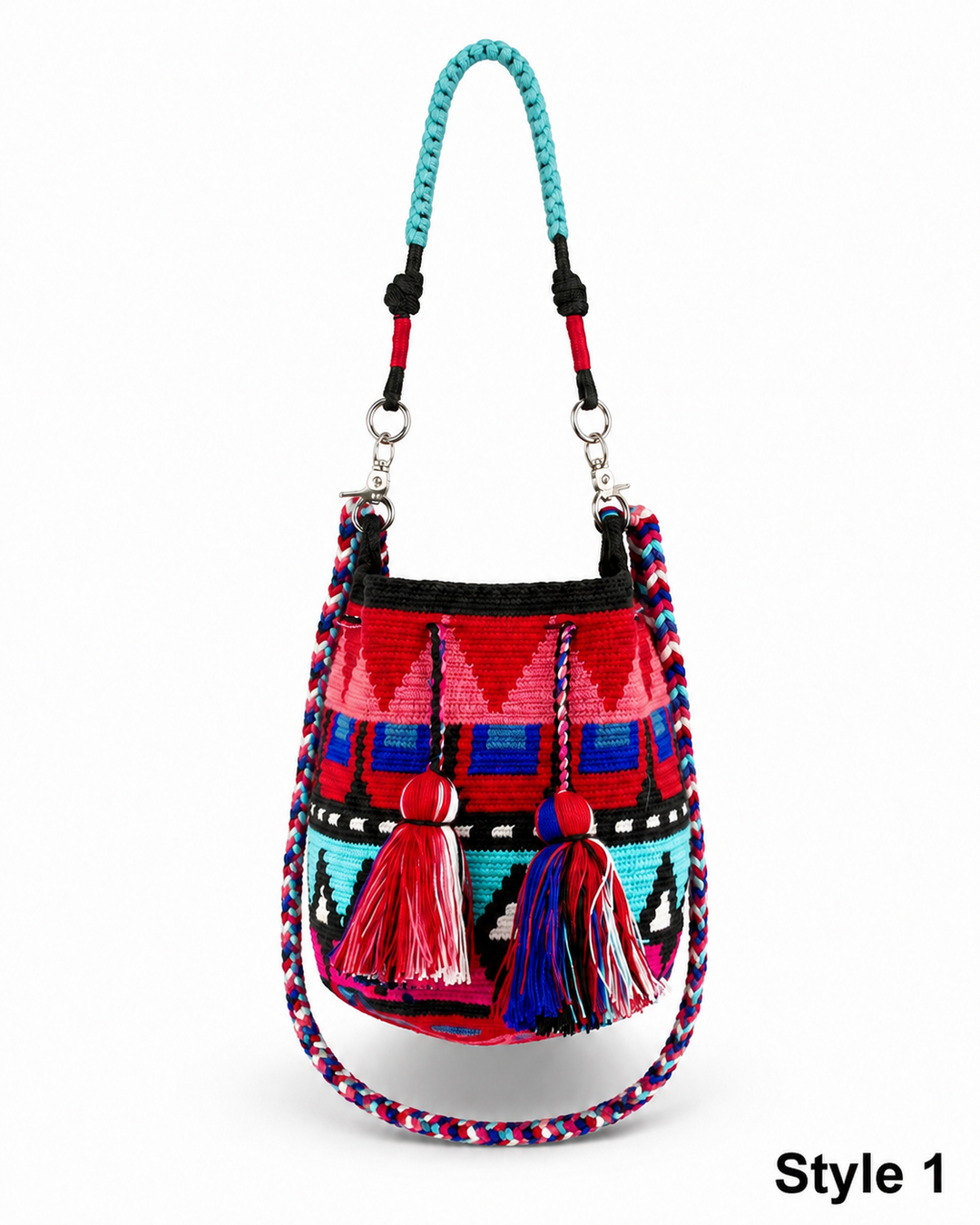 Wayuu Crossbody Bag – Handmade Two Strap Mochila (Copy)