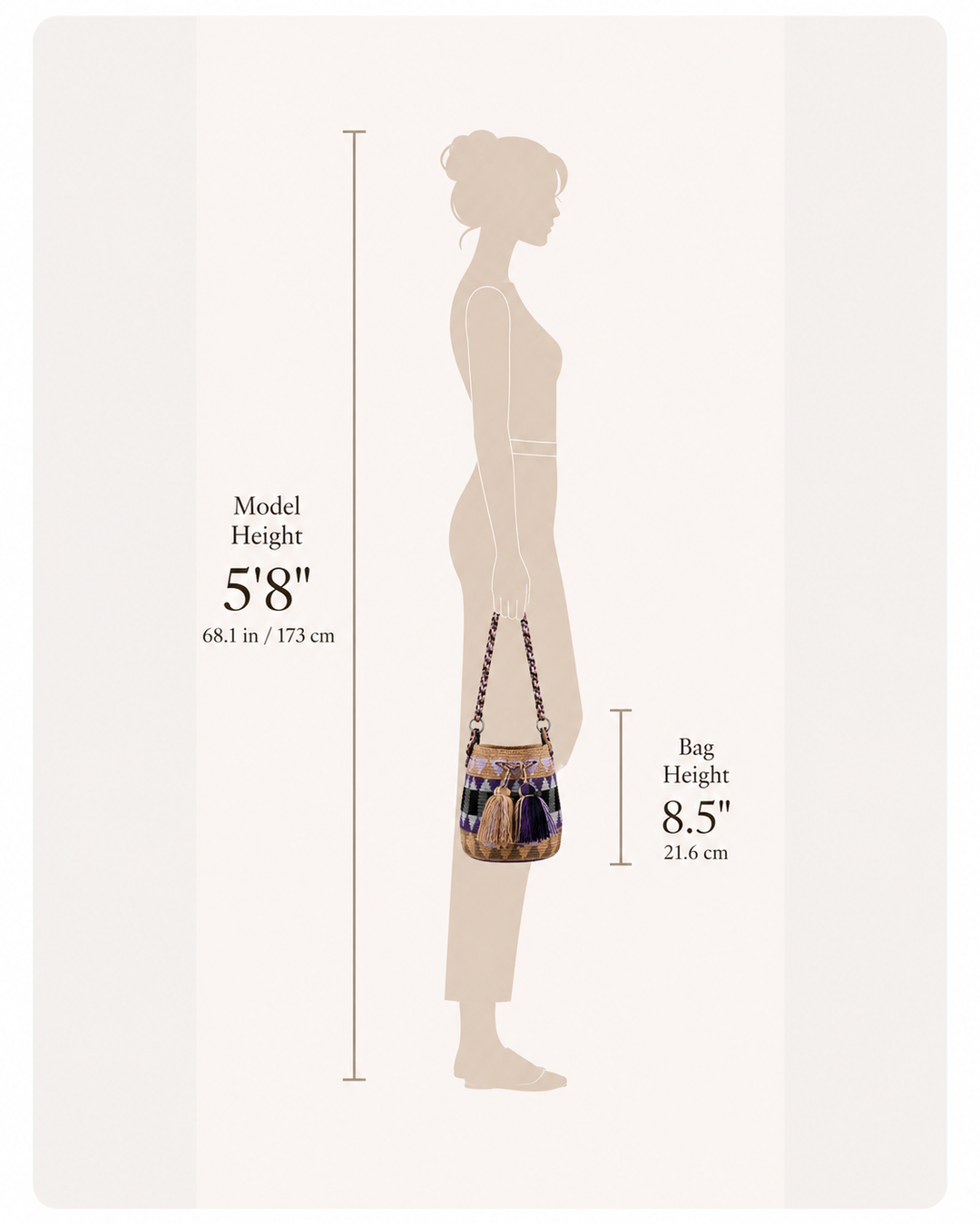 Handmade Wayuu Mochila Crossbody Bag with Dual Straps