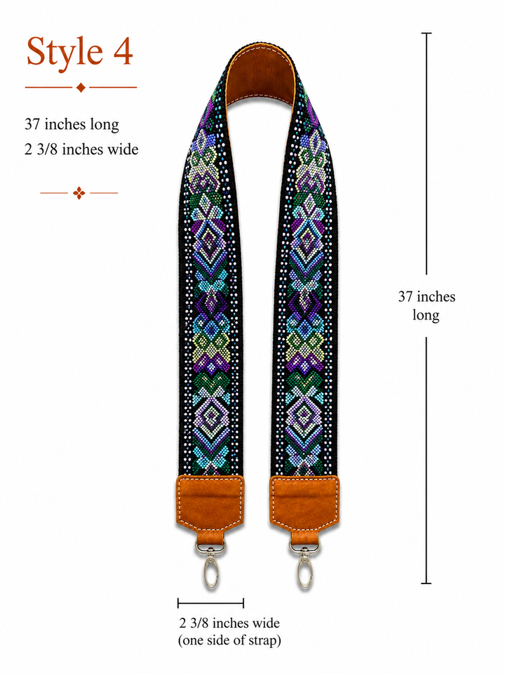 Guatemalan Huipil Embroidered Bag Strap