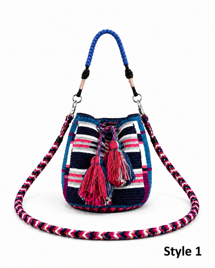 Wayuu Crossbody Bag – Handmade Two Strap Mochila (Copy)