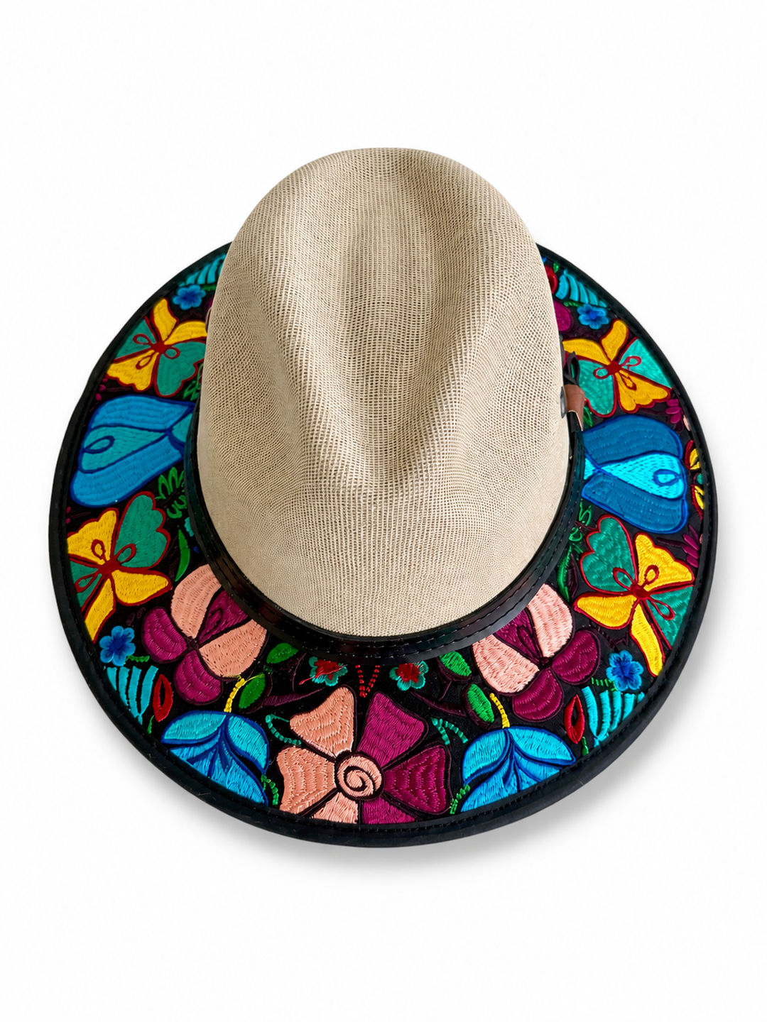Oaxacan Embroidered Sun Hat for Women