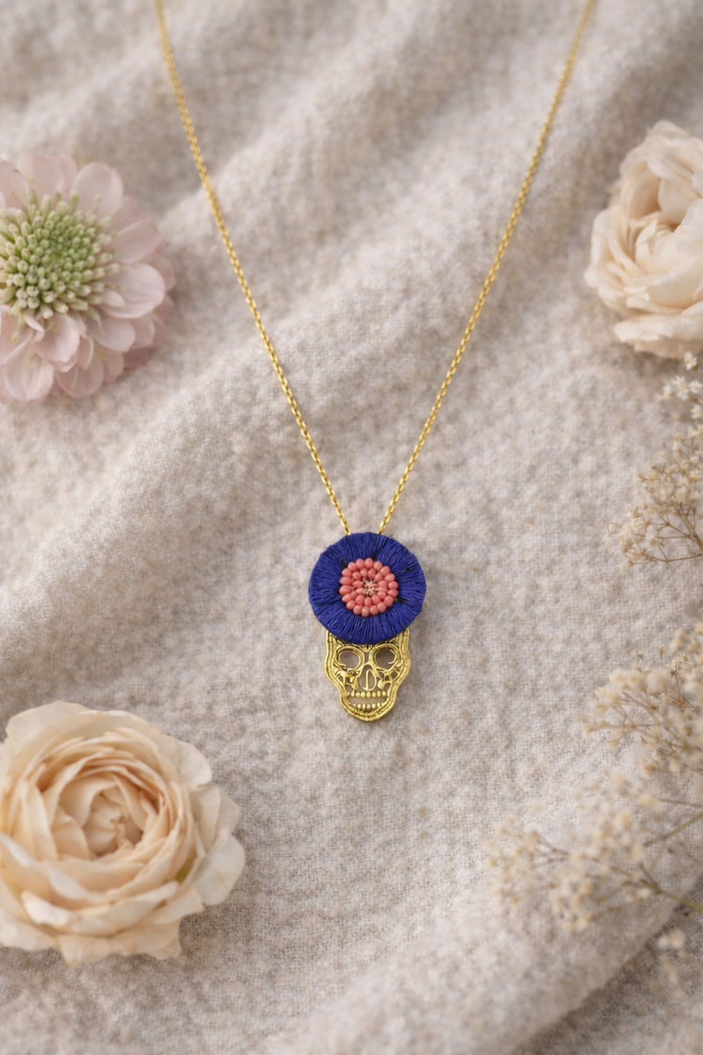 Gold Skull Necklace