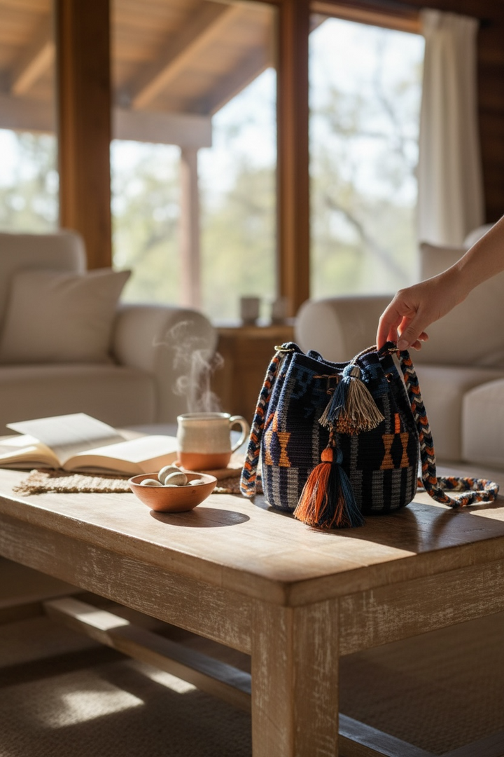 Wayuu Crossbody Bag – Handmade Two Strap Mochila