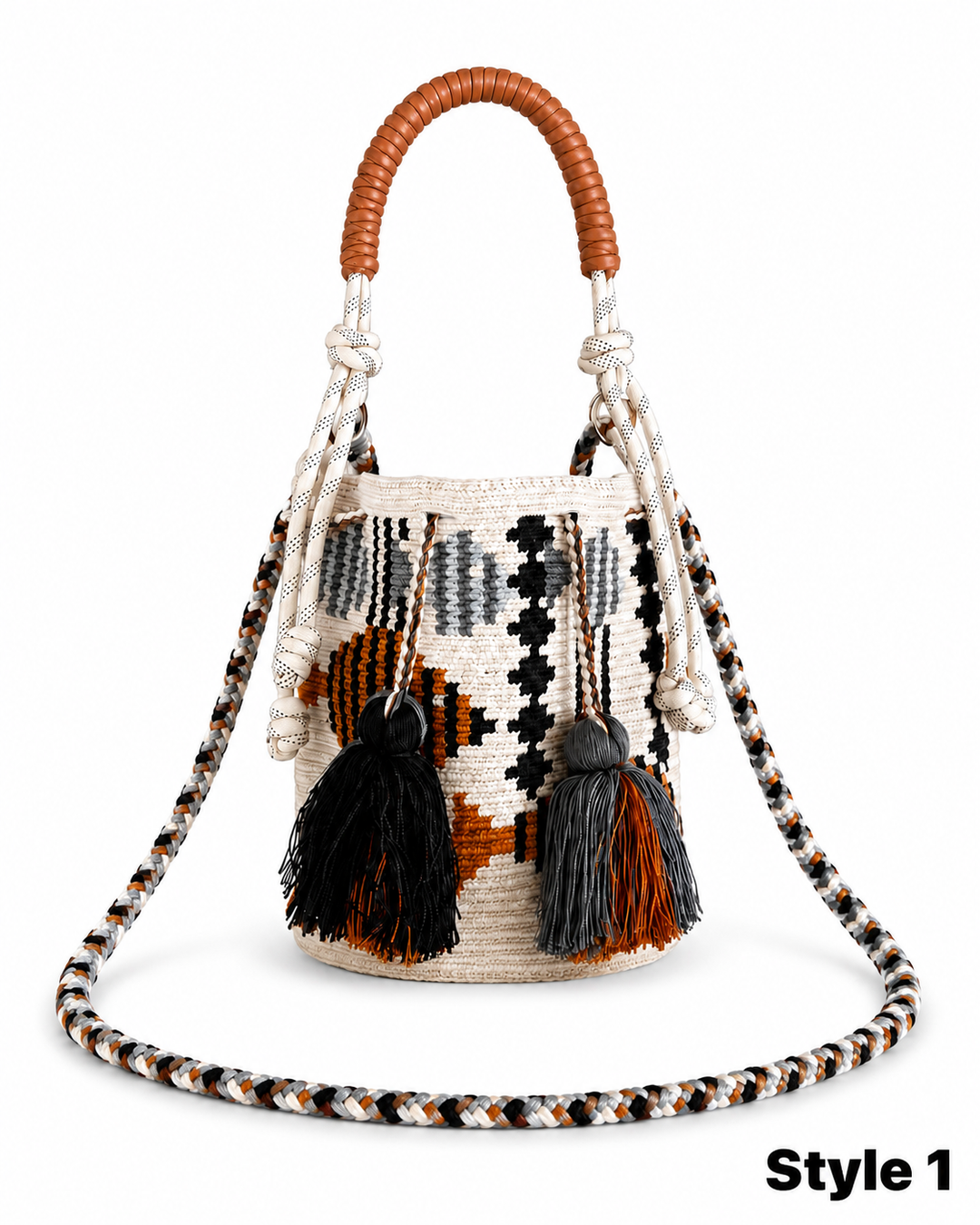Wayuu Crossbody Bag – Handmade Two Strap Mochila