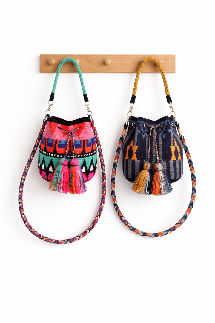 Wayuu Crossbody Bag – Handmade Two Strap Mochila