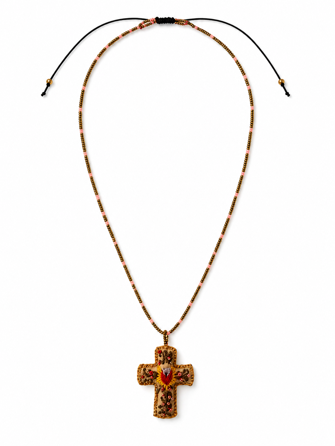 Sacred Heart Cross Necklace