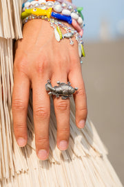 Aloja Fish Silver Ring