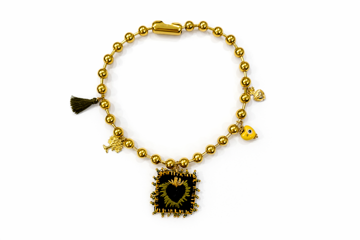 Sacred Heart Necklace Set Sagrado Corazón Jewelry