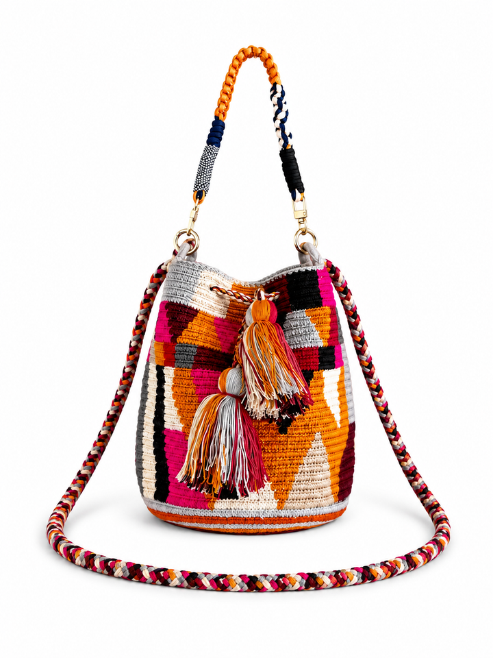 Wayuu Crossbody Bag – Handmade Two Strap Mochila