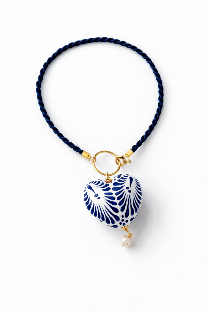 Corazon Mexicano Talavera Necklace