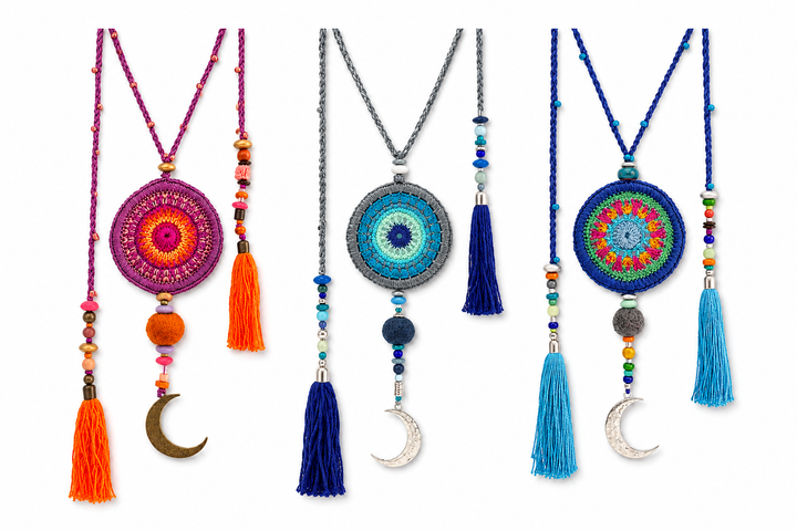 Handmade Mandala Necklaces