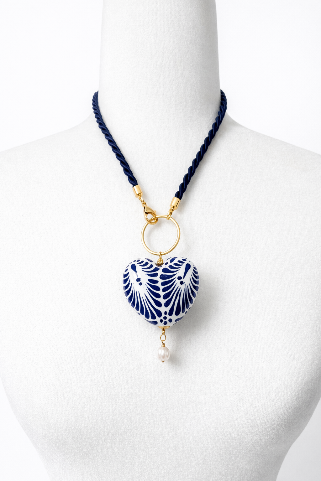 Corazon Mexicano Talavera Necklace