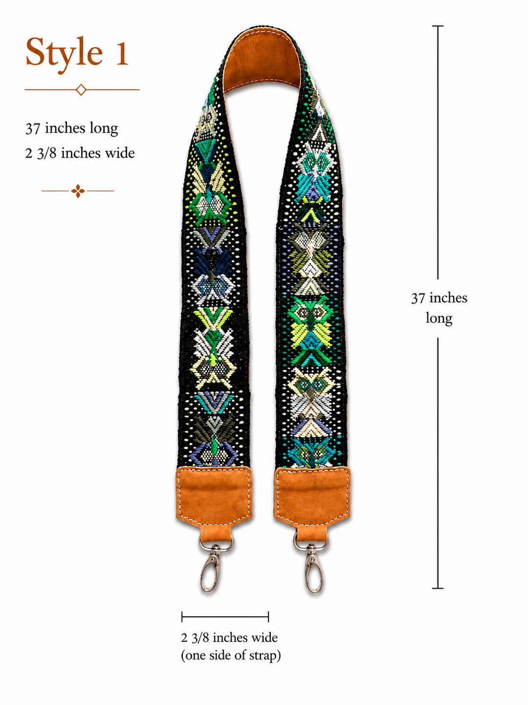 Guatemalan Huipil Embroidered Bag Strap
