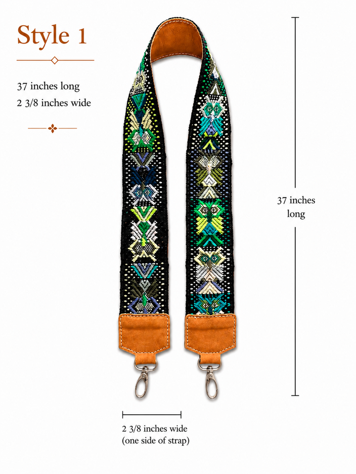 Guatemalan Huipil Embroidered Bag Strap