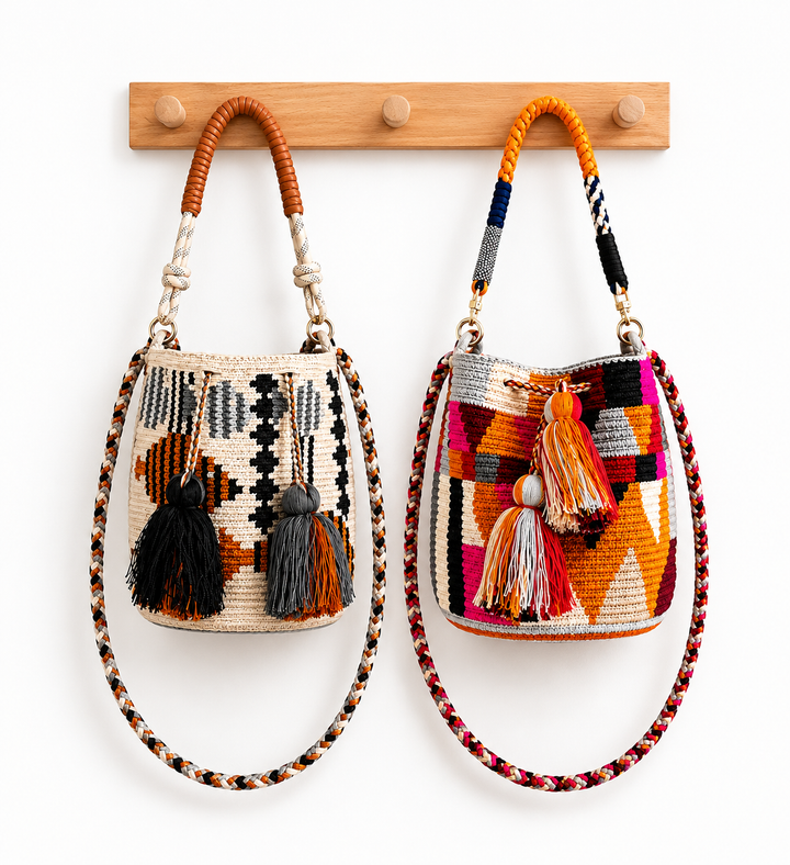 Wayuu Crossbody Bag – Handmade Two Strap Mochila