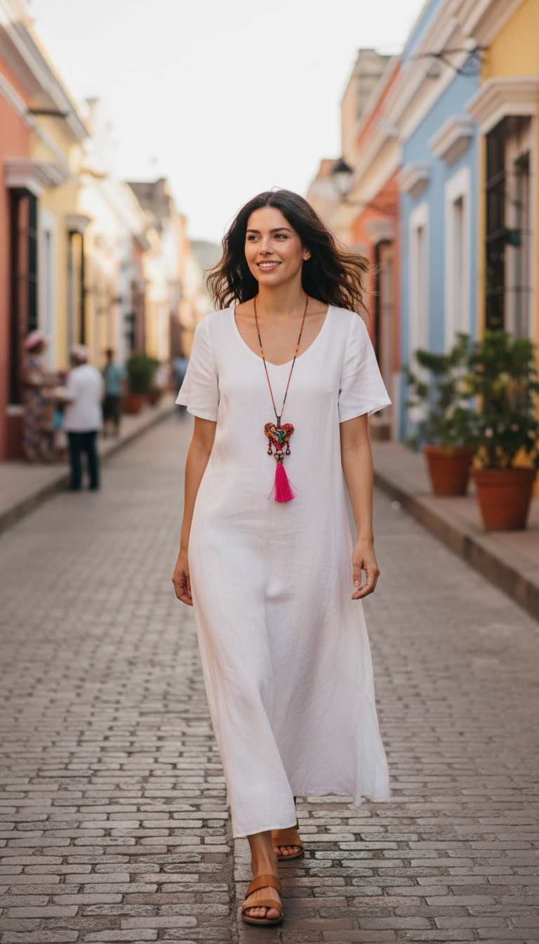 Embroidered Milagros Necklaces – Handmade Sacred Heart Inspired Jewelry