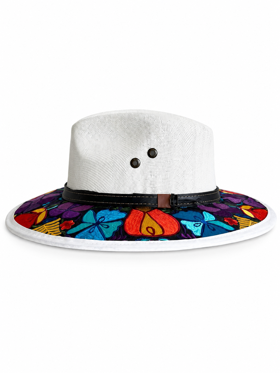 Oaxacan Embroidered Sun Hat for Women