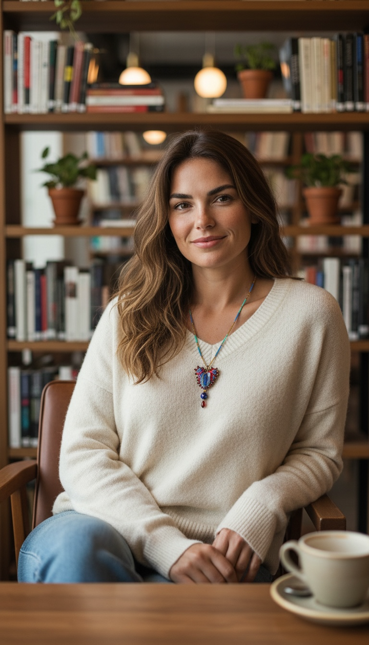 Dainty Milagros Sacred Heart Necklace