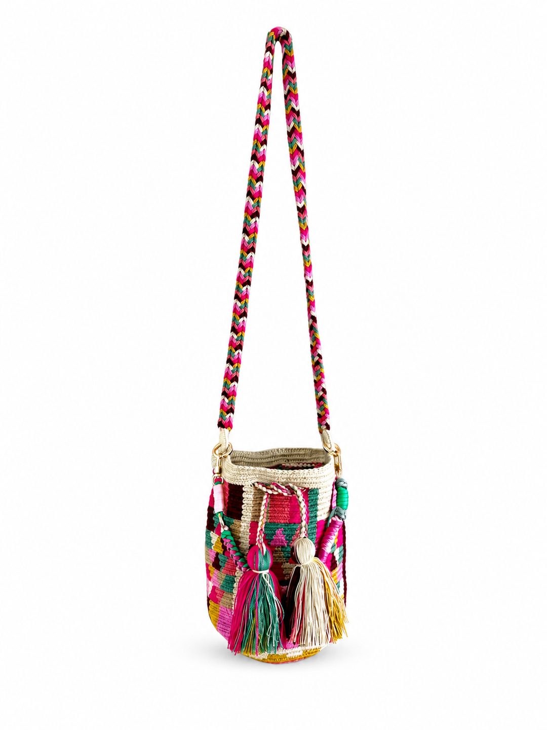 Wayuu Crossbody Bag – Handmade Two Strap Mochila