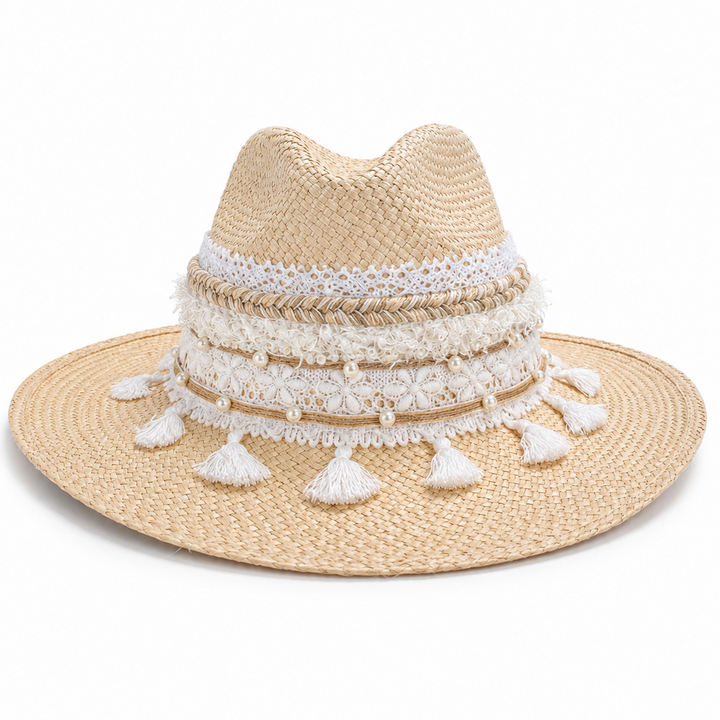 Colombian White Straw Hat – Handwoven Artisan Hat