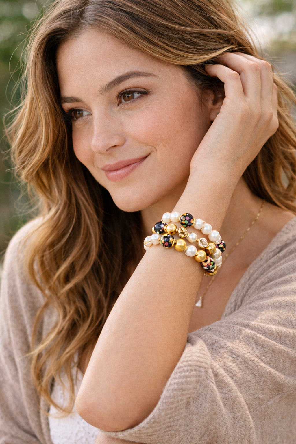 Freshwater Pearl Talavera Bracelet