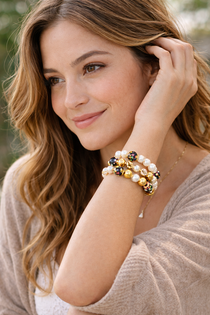 Freshwater Pearl Talavera Bracelet