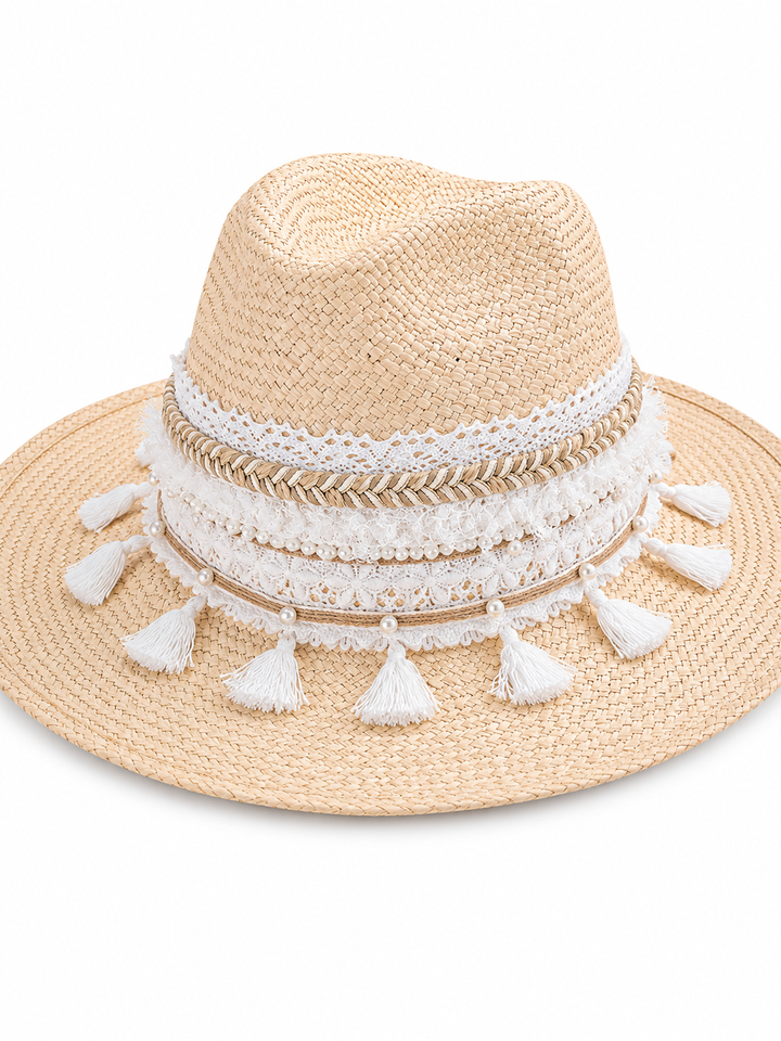 Colombian White Straw Hat – Handwoven Artisan Hat