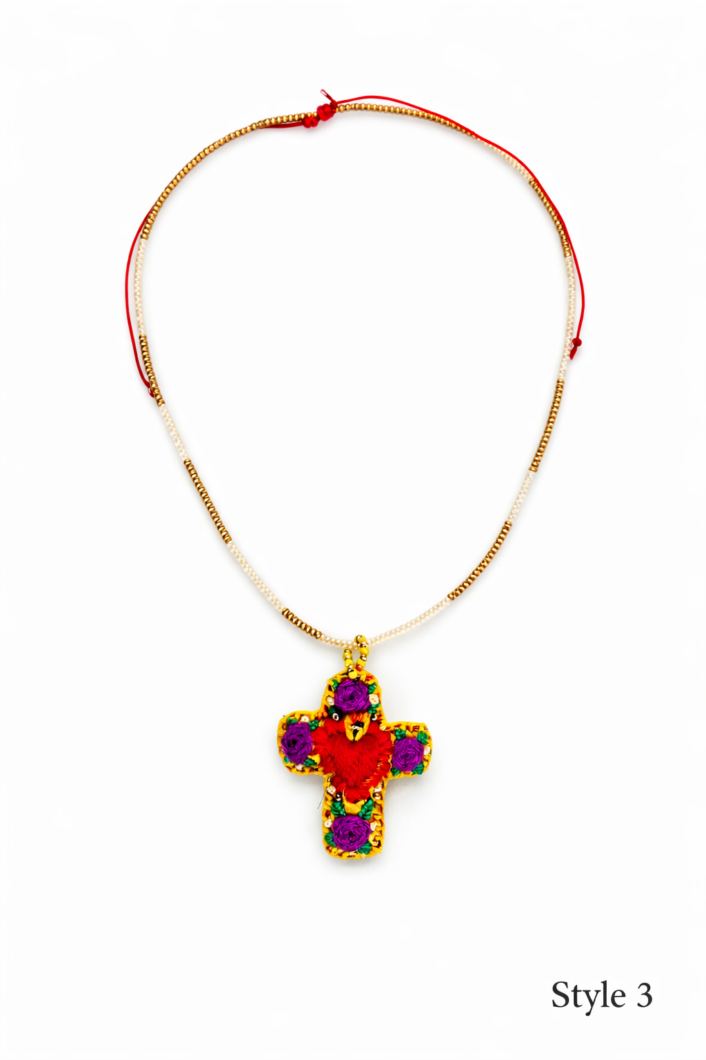 Sacred Heart Cross Necklace