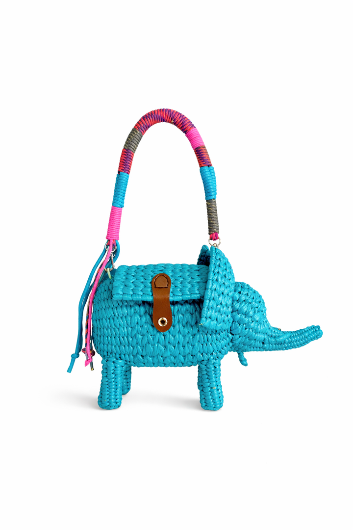 Unique Blue Elephant  Bag