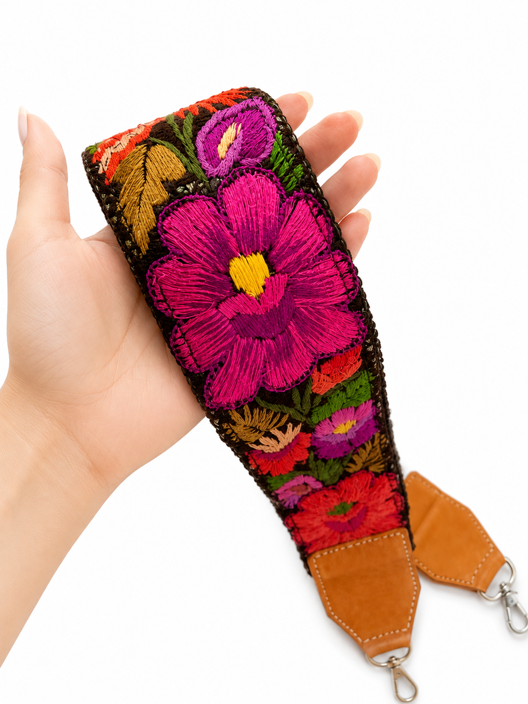 Vintage Guatemalan Embroidered Bag Strap