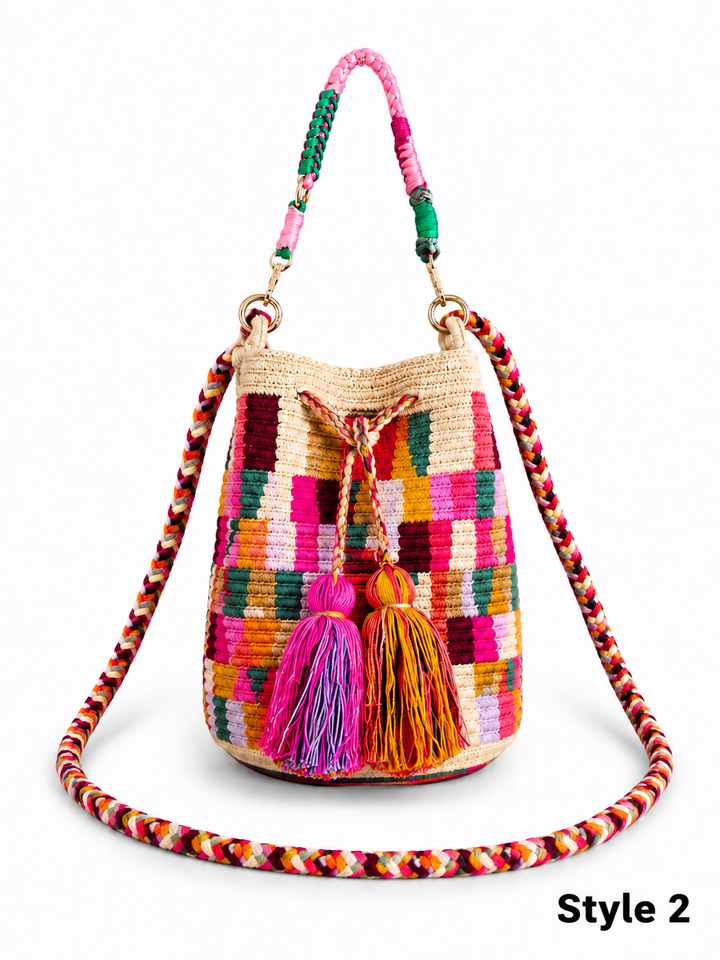 Wayuu Crossbody Bag – Handmade Two Strap Mochila