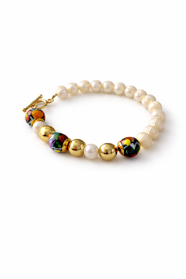 Freshwater Pearl Talavera Bracelet