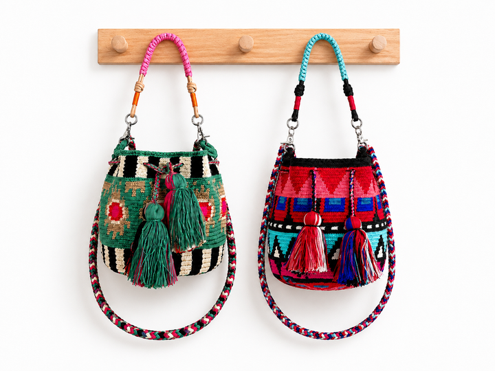 Wayuu Crossbody Bag – Handmade Two Strap Mochila (Copy)