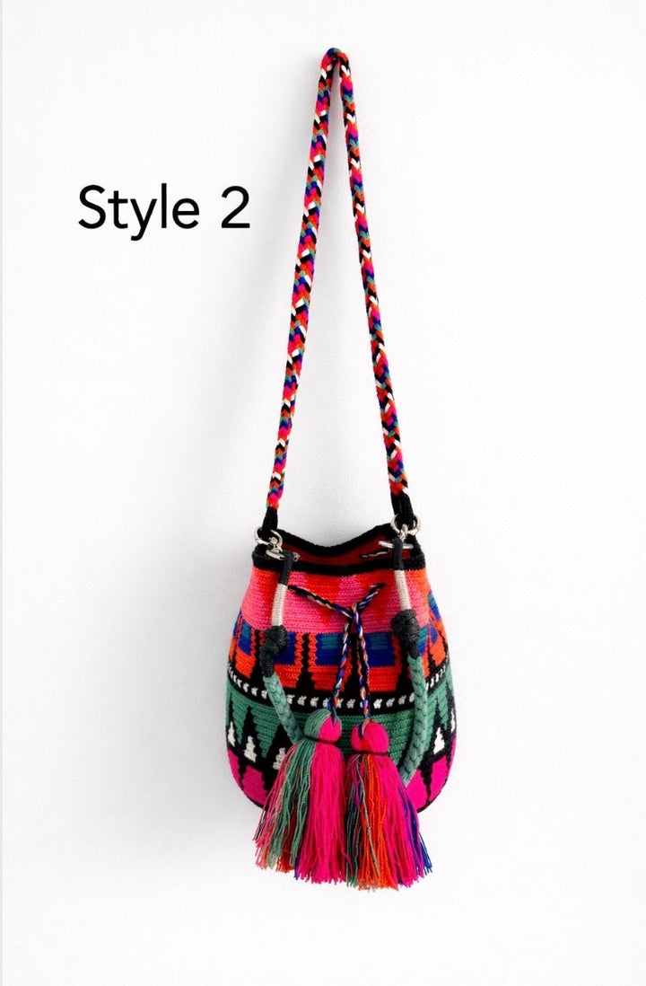 Wayuu Crossbody Bag – Handmade Two Strap Mochila