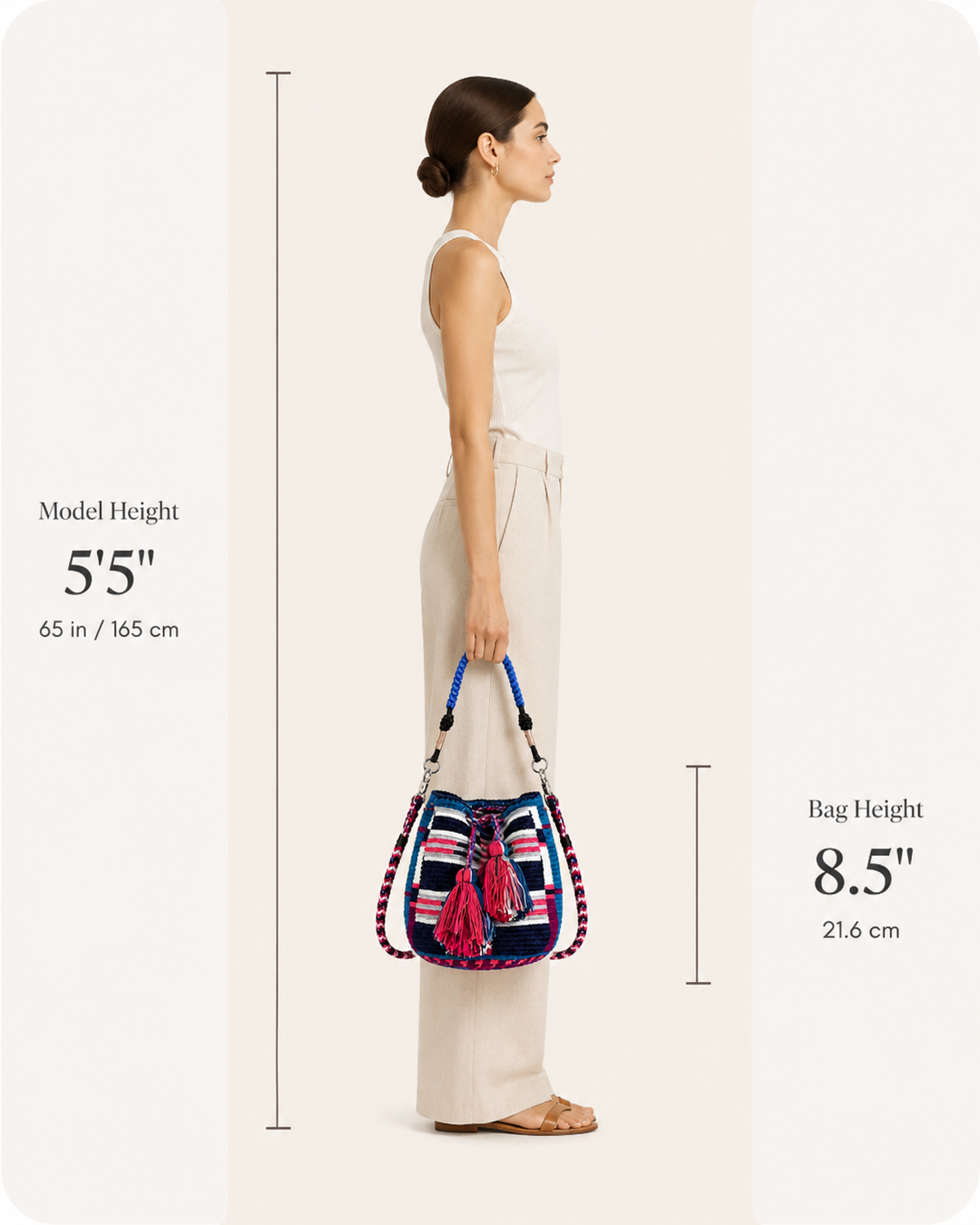 Wayuu Crossbody Bag – Handmade Two Strap Mochila (Copy)