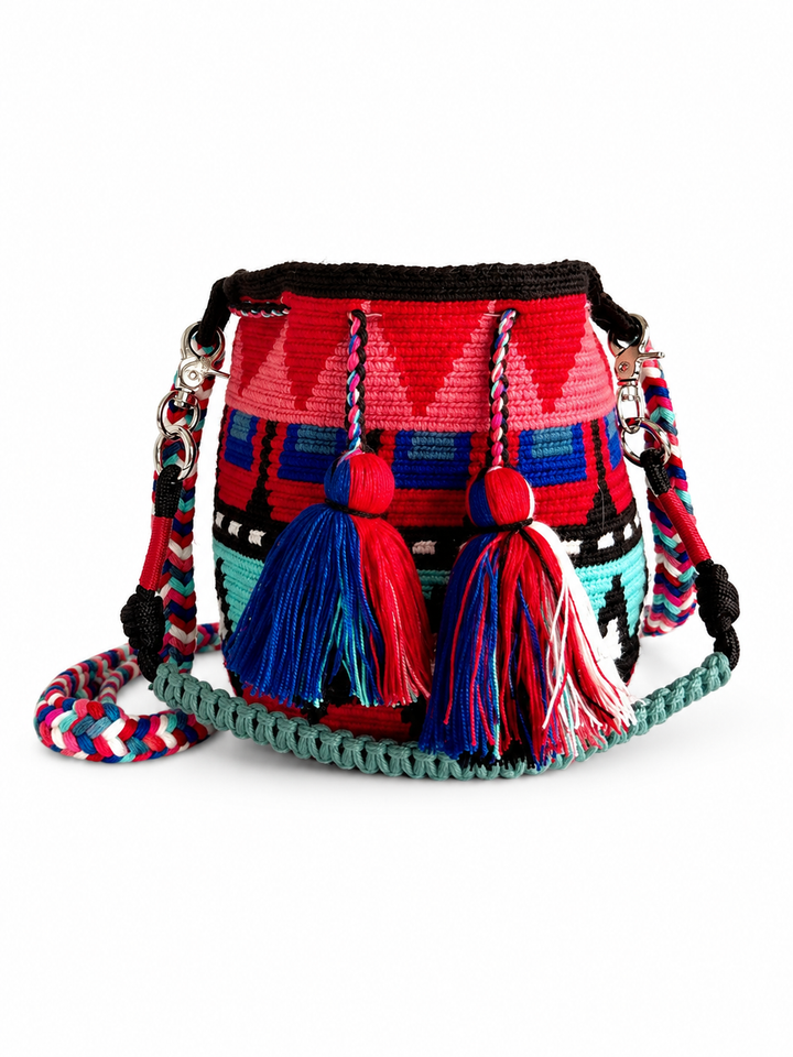 Wayuu Crossbody Bag – Handmade Two Strap Mochila (Copy)