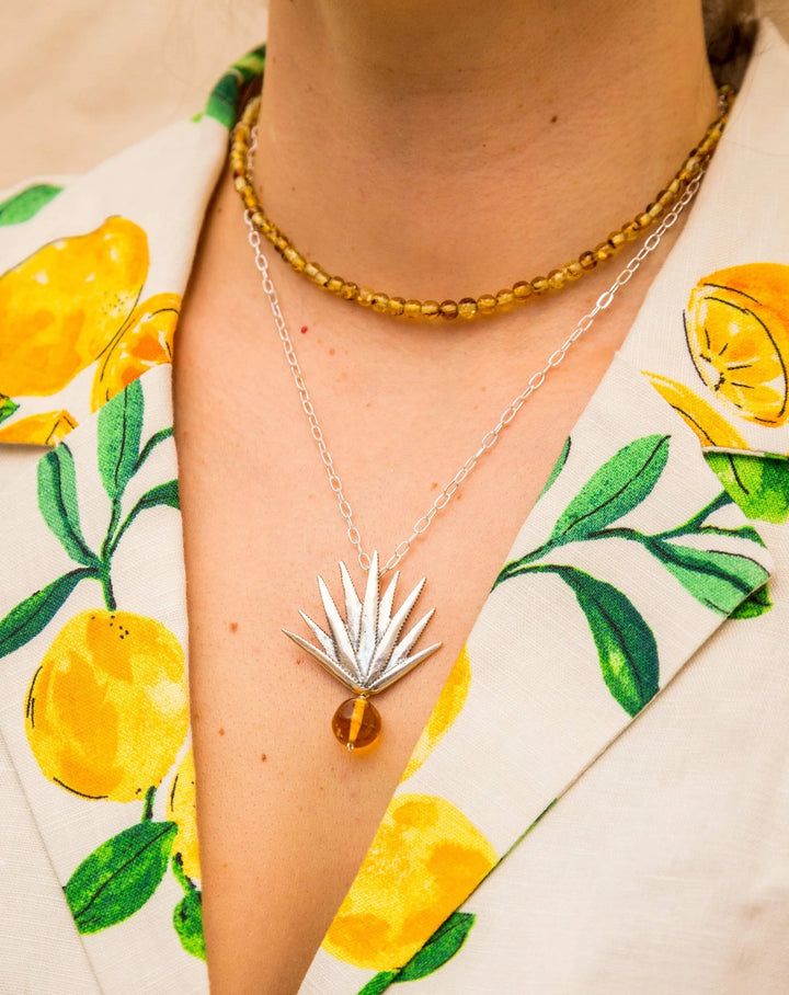 Agave Silver Necklace | Handmade Mexican Sterling Silver Jewelry