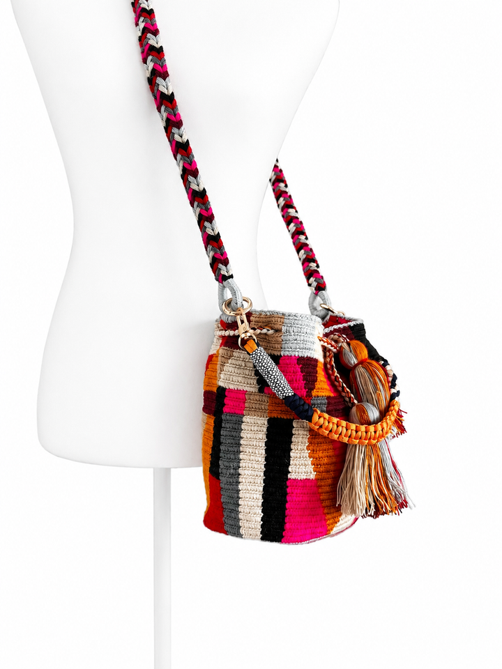 Wayuu Crossbody Bag – Handmade Two Strap Mochila
