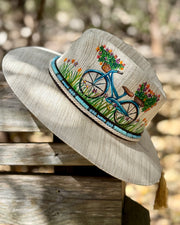 Bicycle Hand Painted Hat