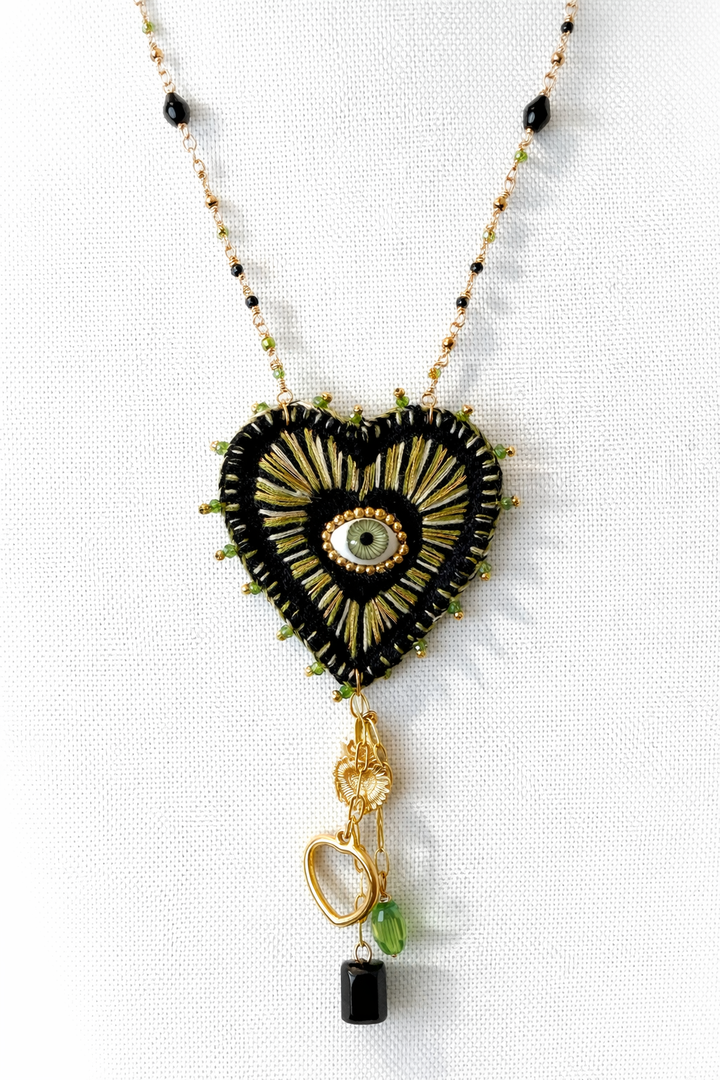 Sacred Heart Necklace Set Sagrado Corazón Jewelry
